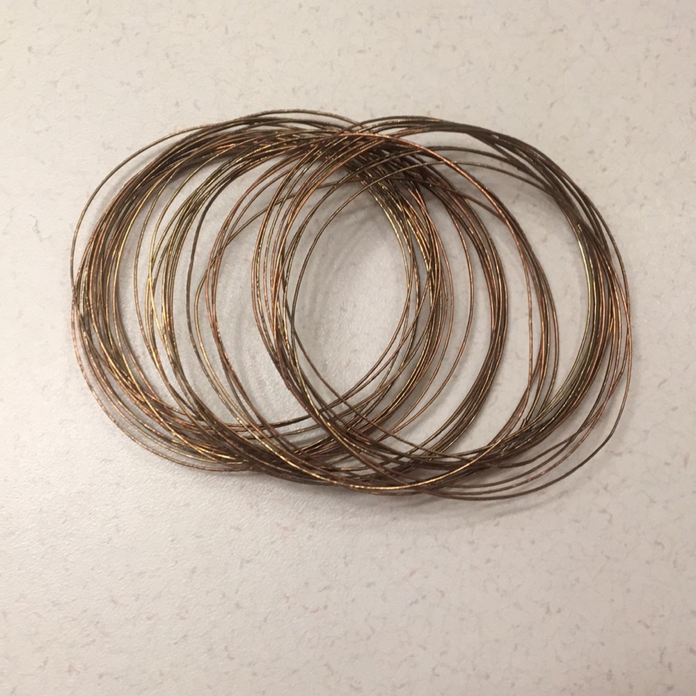 Set of Thin Bronze Bracelets